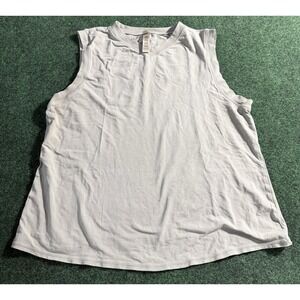 SKIMS‎ V-neck Muscle Tee Tank Top Size 2X Mineral Green